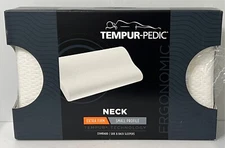 Tempur-Pedic TEMPUR-Neck Pillow Standard White Package opened