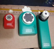 Marvy Uchida Assorted Paper Punches Lot of 3