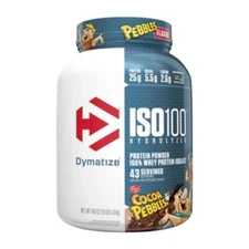 ISO100 Hydrolyzed 100% Whey Protein Isolate - Cocoa Pebbles (3 Lbs/ 43 Servings)