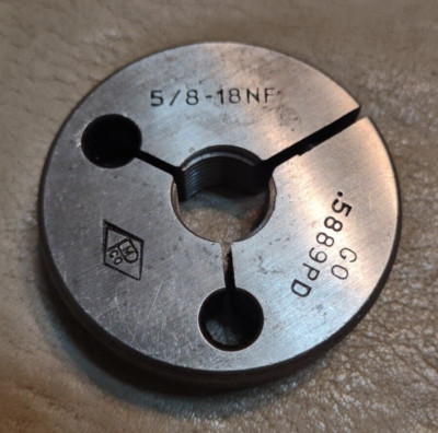 PMC 5/8 18 UNF THREAD RING GAGE .625 .6250 GO ONLY P.D. = .5889 | eBay