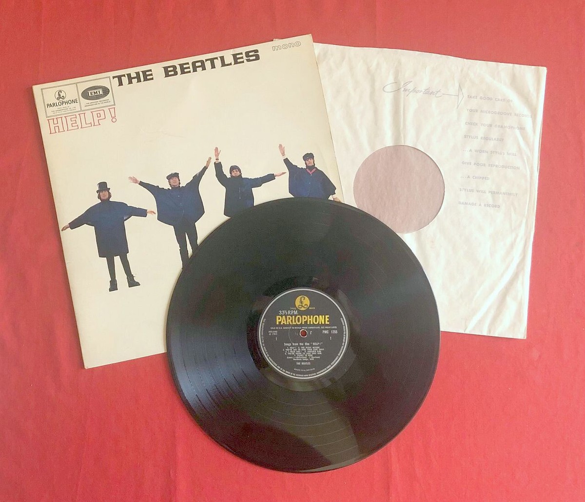Beatles HELP UK orig mono PMC1255 ビートルズ「ヘルプ」モノ マト2