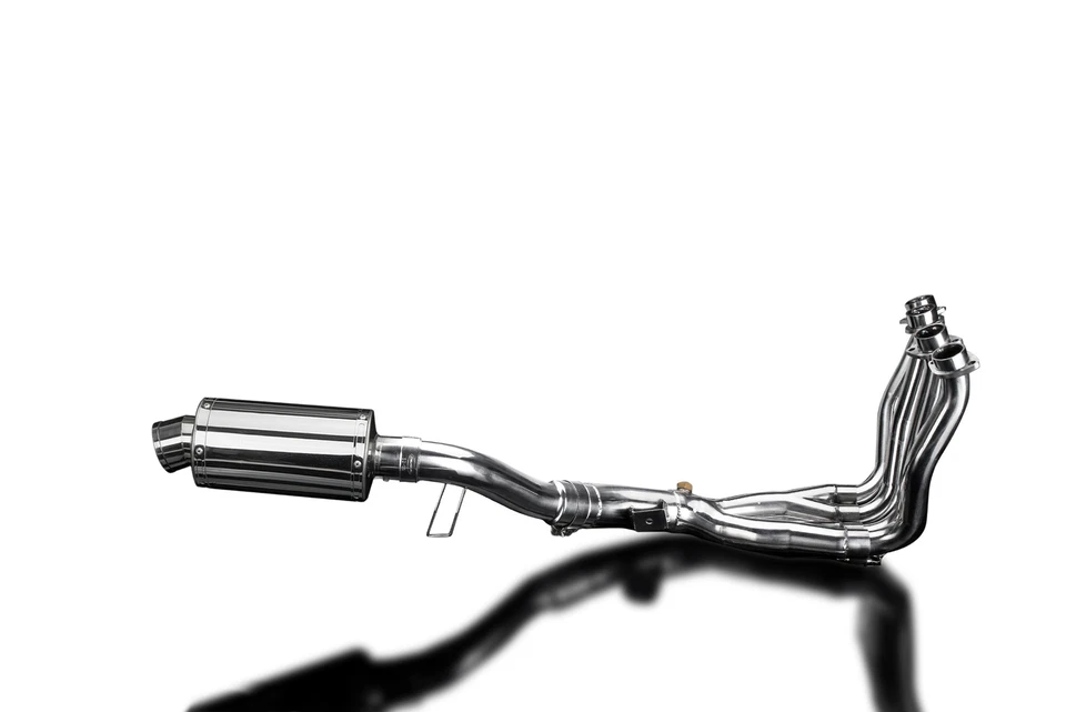 Yamaha FZ-1 Fazer FZS1000 2006-14 Complete Exhaust 4-1 9" Oval Stainless Muffler - Image 2 of 4