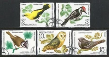 Russia - 1979 5v. CTO NH Birds Fauna 