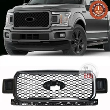 Fit 2018-2020 Ford F-150 Front Radiator Grille Assembly Agate Black JL3Z8200SL