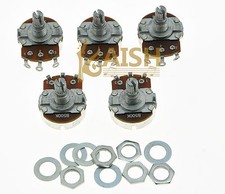 5 Pcs B500K Large Linear Electric Guitar Pots 15mm Shaft 500K Potentiometers