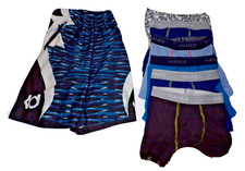 New Authentic NIKE Boys size XS Stretch waist Shorts 6 Hanes M boy boxers Ks