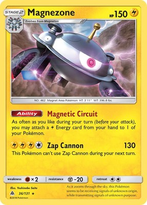 Magnezone (36/131) (Prerelease Kit Exclusive) (Theme Deck Exclusive) [Sun & Moon