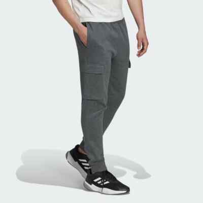 adidas Men's Essentials Fleece Regular Tapered Cargo Sweat Pants