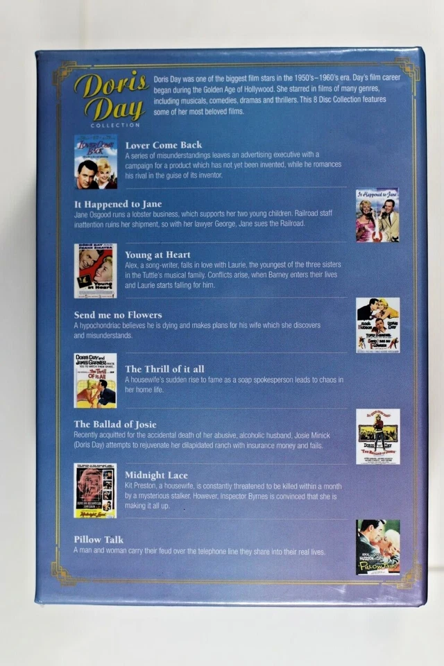 Doris Day Collection 8 Films (8 Disc Set) Region 4 DVD New Sealed - image 3 of 4