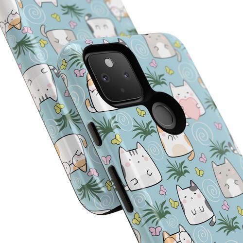 Cute Cat Phone Case, Kawaii Cat Lovers Mobile Cover - 第 197/277 張圖片