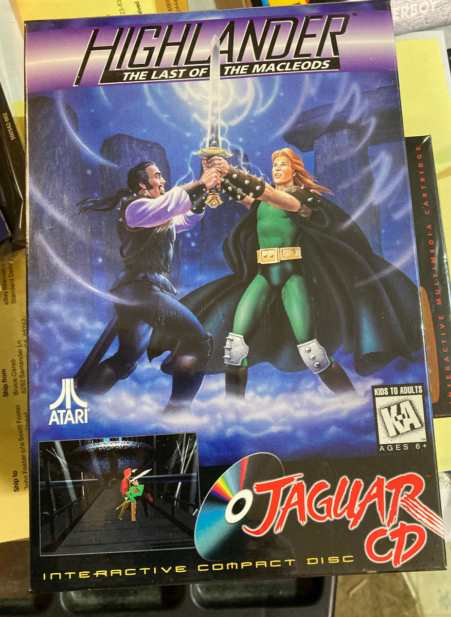 Highlander for Atari Jaguar with Atari Jaguar CD ROM Drive