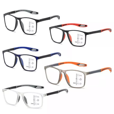 Bifokal Gleitsicht TR90 Lesebrille Sport Herren +1,0 1,5 2,0 2,5 3,0 3,5 4,0 DE