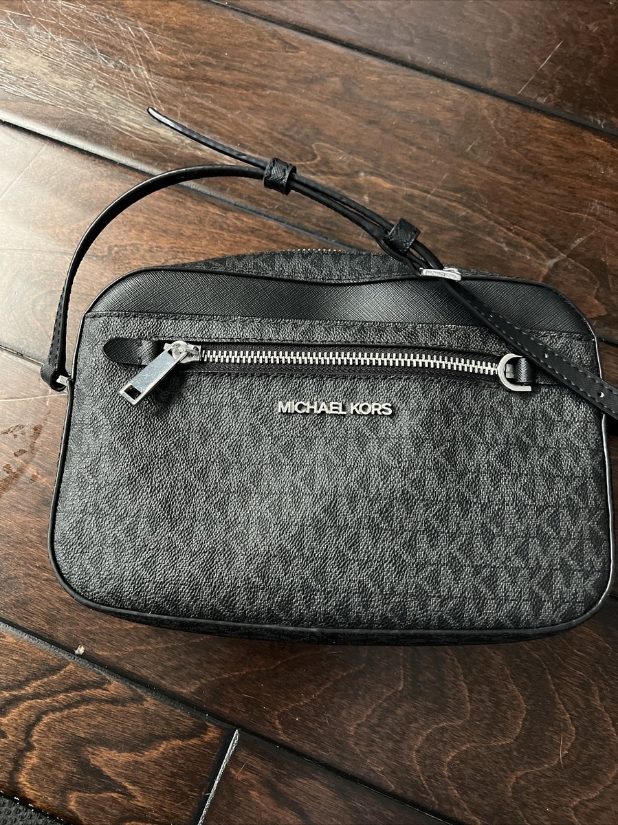 Michael Kors Monogram Crossbody Bag In Black | eBay display picture 3