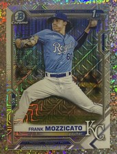 Frank Mozzicato RARE! 2021 Bowman Draft Chrome 1st Asia Refractor #BDC-95 Royals