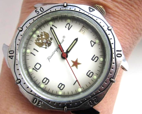 LEGENDARY RUSSIAN VINTAGE MENS WATCH VOSTOK KOMANDIRSKIYe MECHANICAL WORKING - Picture 6 of 16