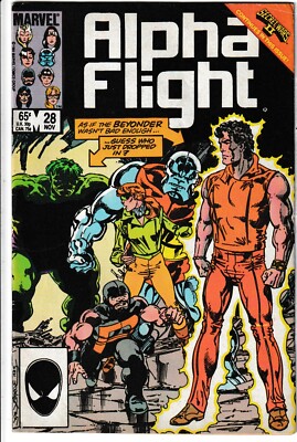 Marvel Comics Alpha Flight #28 (1985) Secret Wars II Crossover Erstdruck Sehr guter Zustand