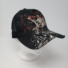OMR One More Round Total Beat Down Black Mesh Back Adjustable Baseball Cap Hat