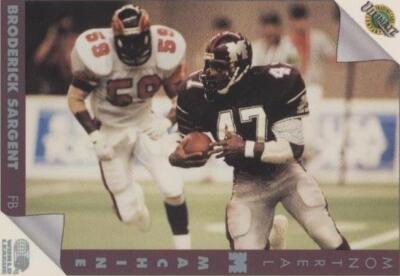 1992 Ultimate World League of American Football Broderick Sargent