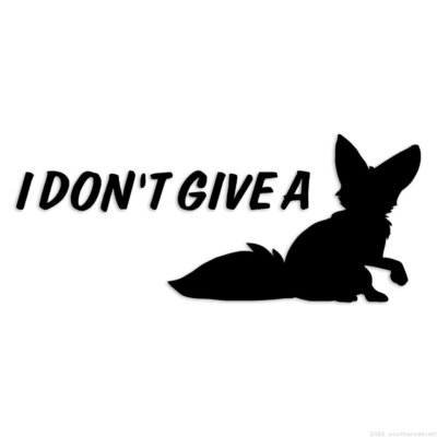 I Don't Give A Fox - Decal Sticker - Multiple Colors & Sizes - ebn6088