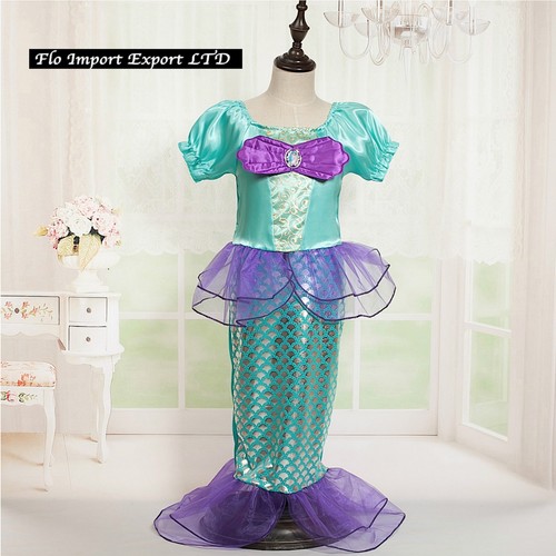 Ariel La Sirenetta Vestito Carnevale Dress up Costume Little Mermaid ARE014  | eBay