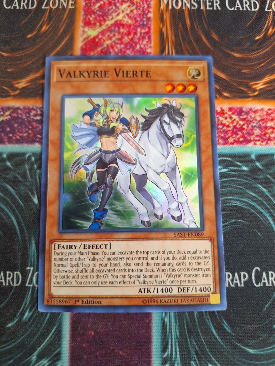 Yu-Gi-Oh! Valkyrie Vierte Savage Strike SAST-EN089 Super Rare 1st Edition NM a1/ Yu-Gi-Oh! Valkyrie Vierte Savage Strike SAST-EN089 Super Rare 1st Edition NM a1/