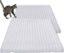 12 Pieces Cat Deterrent Mat Cat Repellent Mat with Spikes Keep Cats off Counter