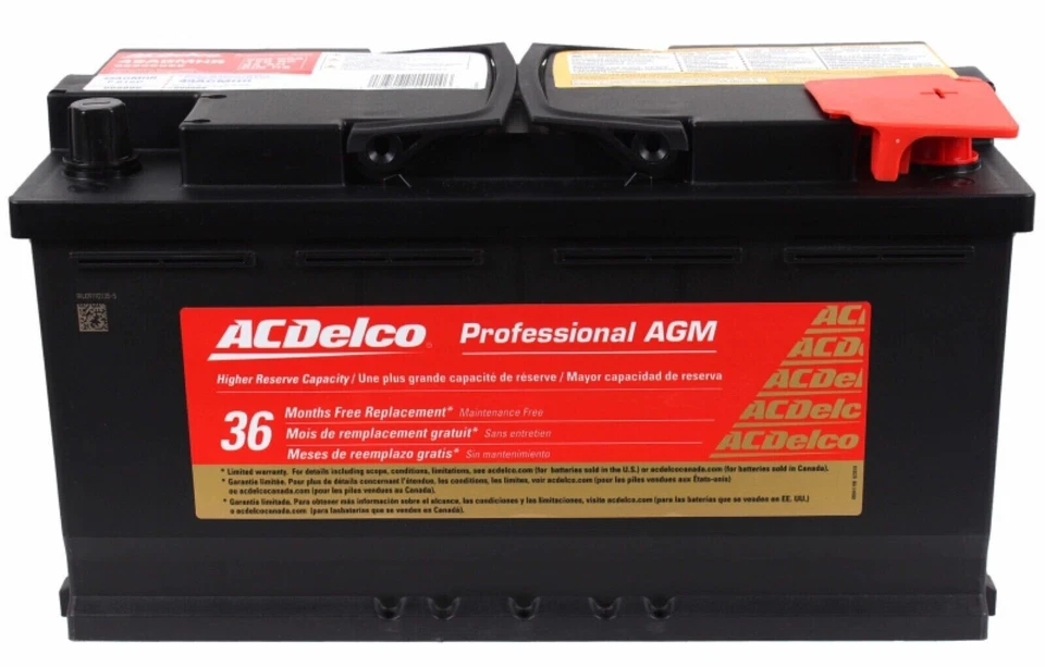 Batería 12V AcDelco Universal AGM 95 Amp CCA 900 170 Capacidad Reserva Totalmente Nueva Foto 3 de 4
