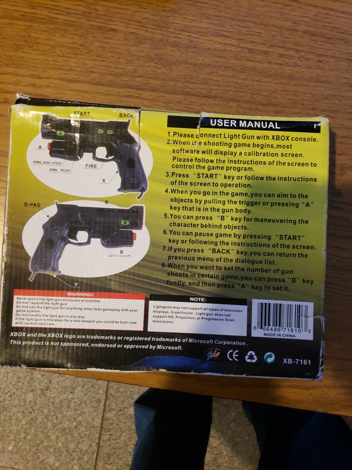 Boss Battle Yobo Gun Controller (Microsoft Xbox) with Box GREAT Shape