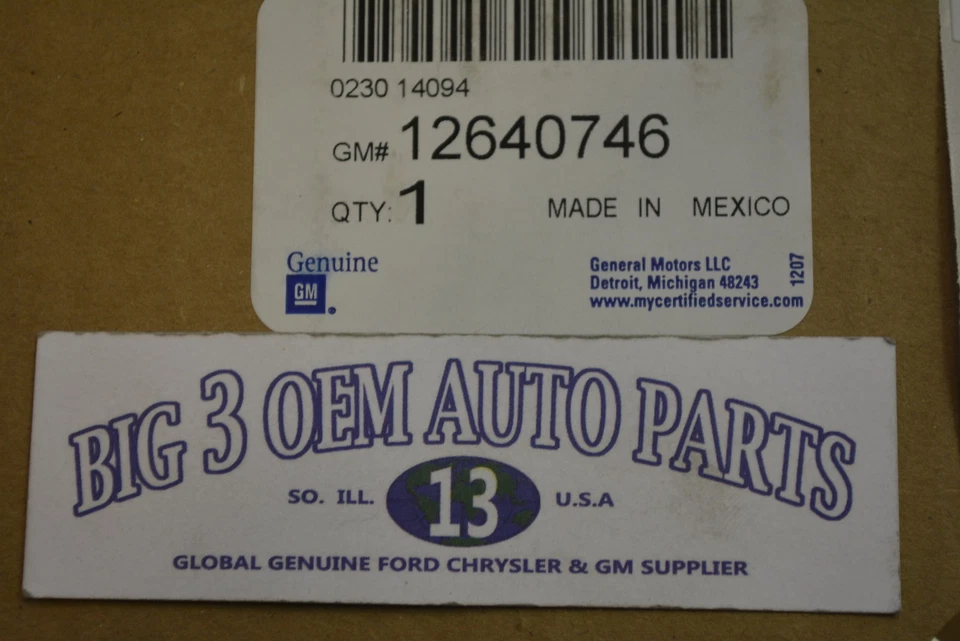 Chevrolet Express Silverado GMC Savana Sierra Cadillac Oil Pan novo fabricante de equipamento original 12640746 - Imagem 3 de 3