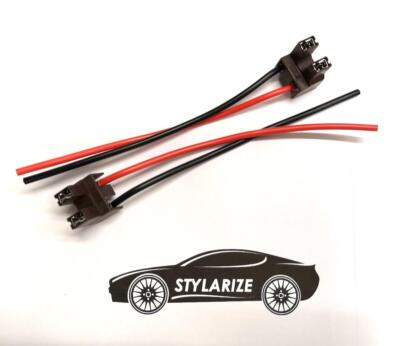 Stylarize 2X H7 Bulb Socket Power Car Adapter Plug Connector Wiring Repair Cable