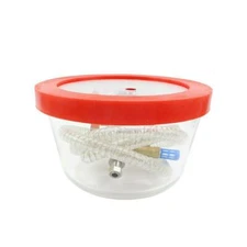 3L Transparent Pyrex Vacuum Chamber Silicone Epoxy Resin Defoaming Vacuum Barrel