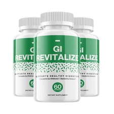 3-Pack GI Revitalize Supports Digestive Health Supplement - 180 Capsules