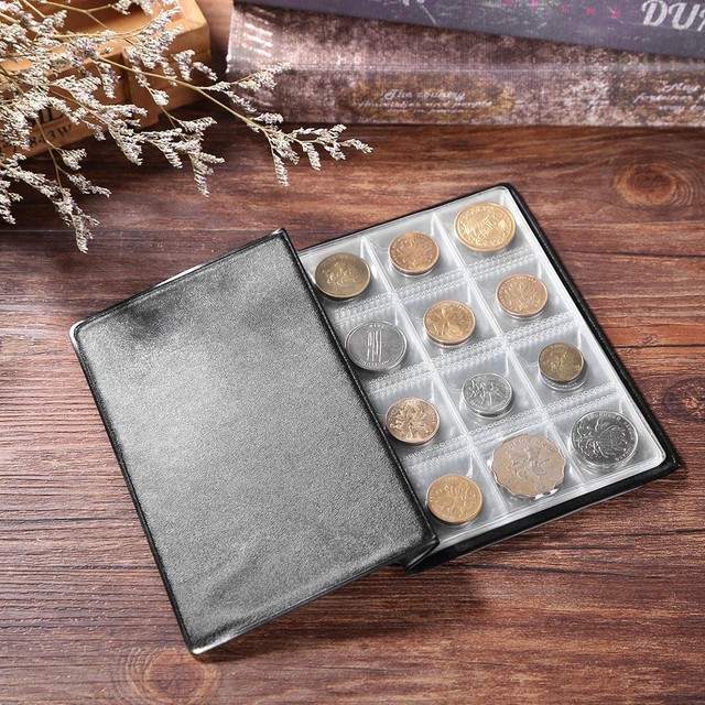Blue 120pockets Coin Collection Book Storage Holder Money