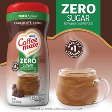 Coffee Mate Chocolate Crème Sugar-Free Powdered Coffee Creamer 10.2 oz