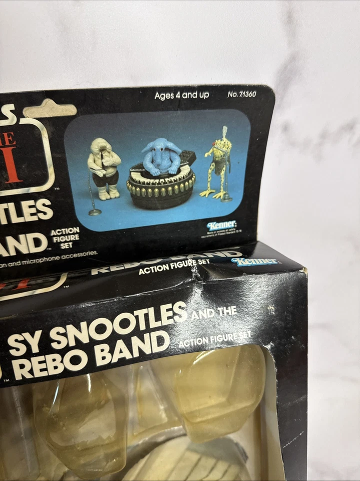 STAR WARS SY SNOOTLES & REBO BAND CAJA CON ATTCH BUBBLES KENNER VINTAGE 1983 ROJO Foto 4 de 4