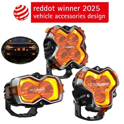NOVSIGHT Halo Pro Series 3'' 4.5'' 6'' LED Pods Offroad Lamp w/Dynamic DRL Modes