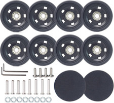 Luggage Wheels Replacement Kit 50Mm X 12Mm, Suitcase Replacement Wheels with Bla