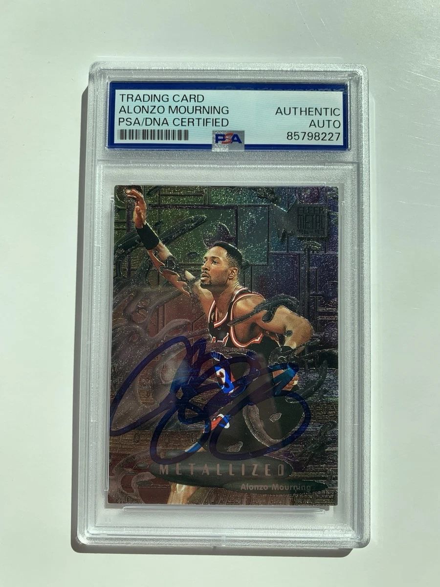 Alonzo Mourning Basketball Autographed Sports Trading Cards