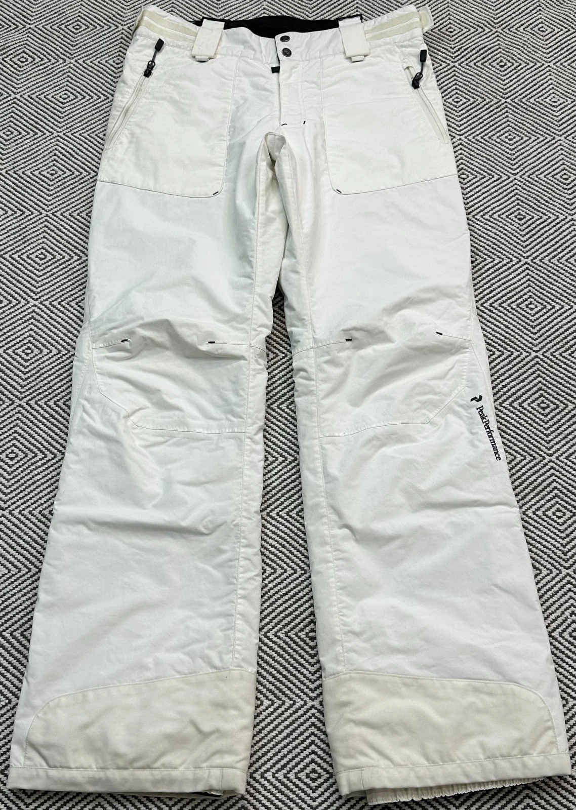 Peak Performance Hipe Ski Pants Trousers Men's White Waterproof Skiing Size M