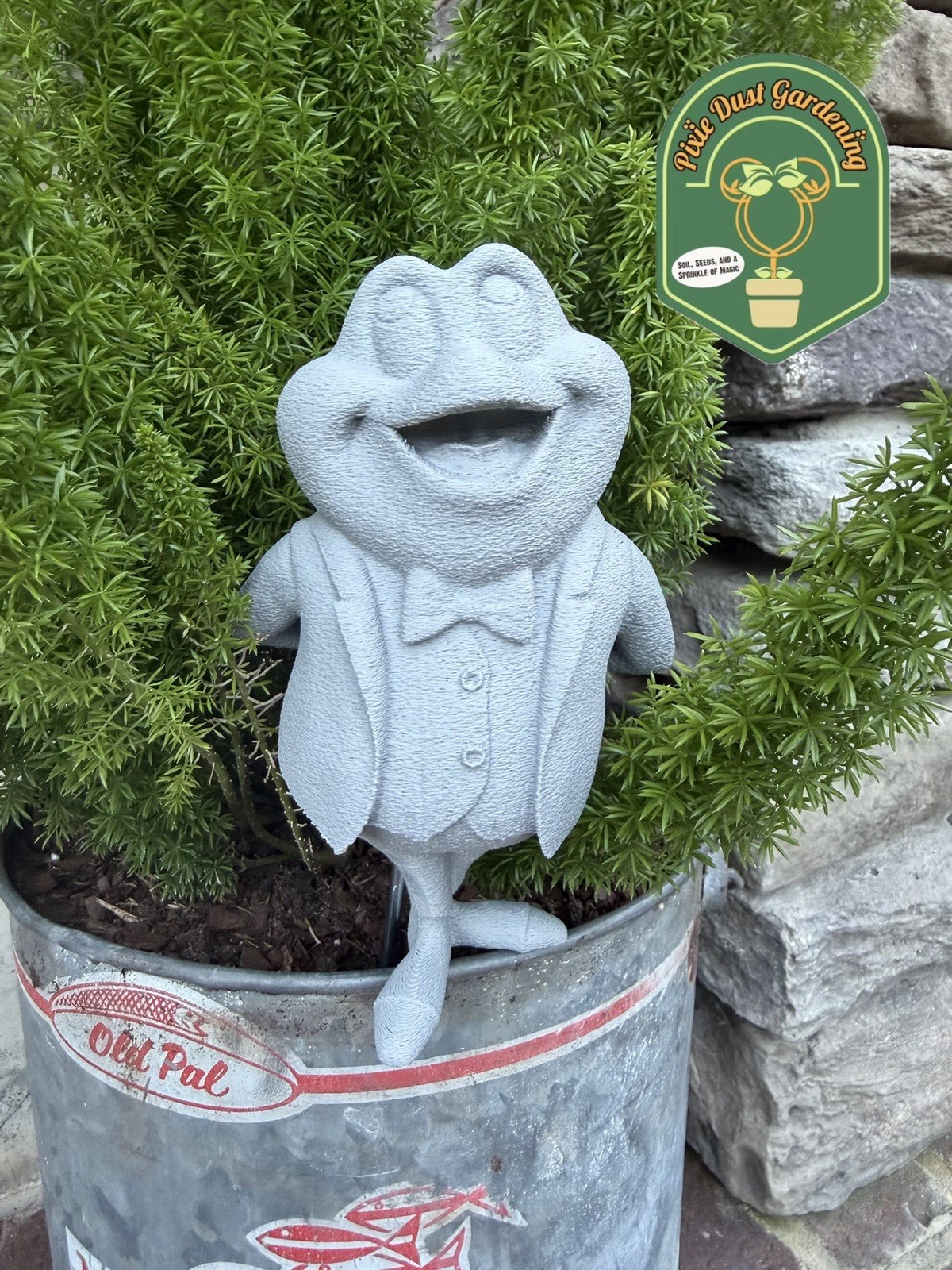 Mr. Toad Garden Statue - Flower Decor Festival Wind Willows Haunted Mansion Prop
