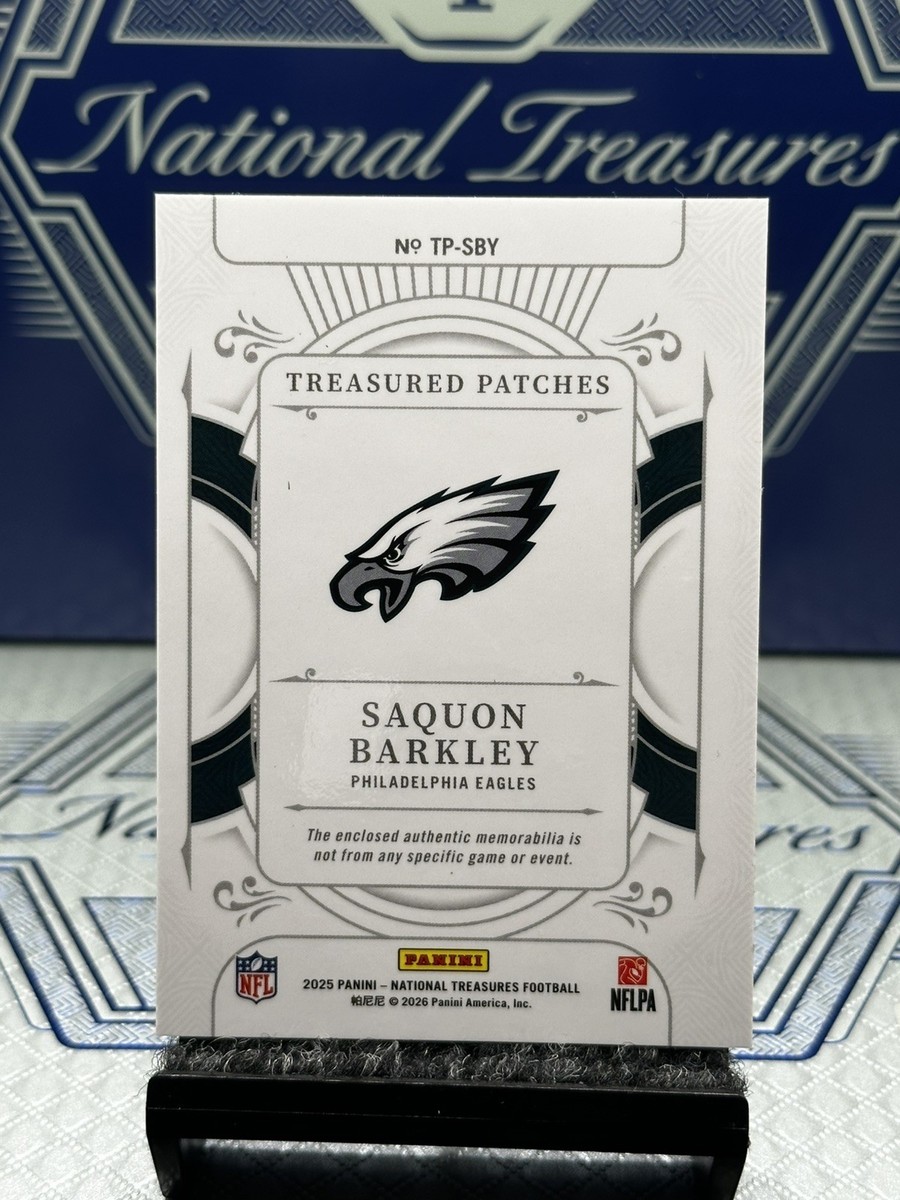 2025 National Treasures Saquon Barkley 🦅Gold Holo Treasured