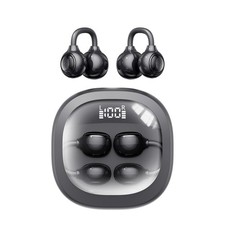 Open Ear Earbuds Headphones Wireless Bluetooth 35Hrs Playtime Black
