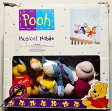 Vintage 1997 Disney Winnie the Pooh "Musical Mobile" IN BOX RARE HTF Baby Crib