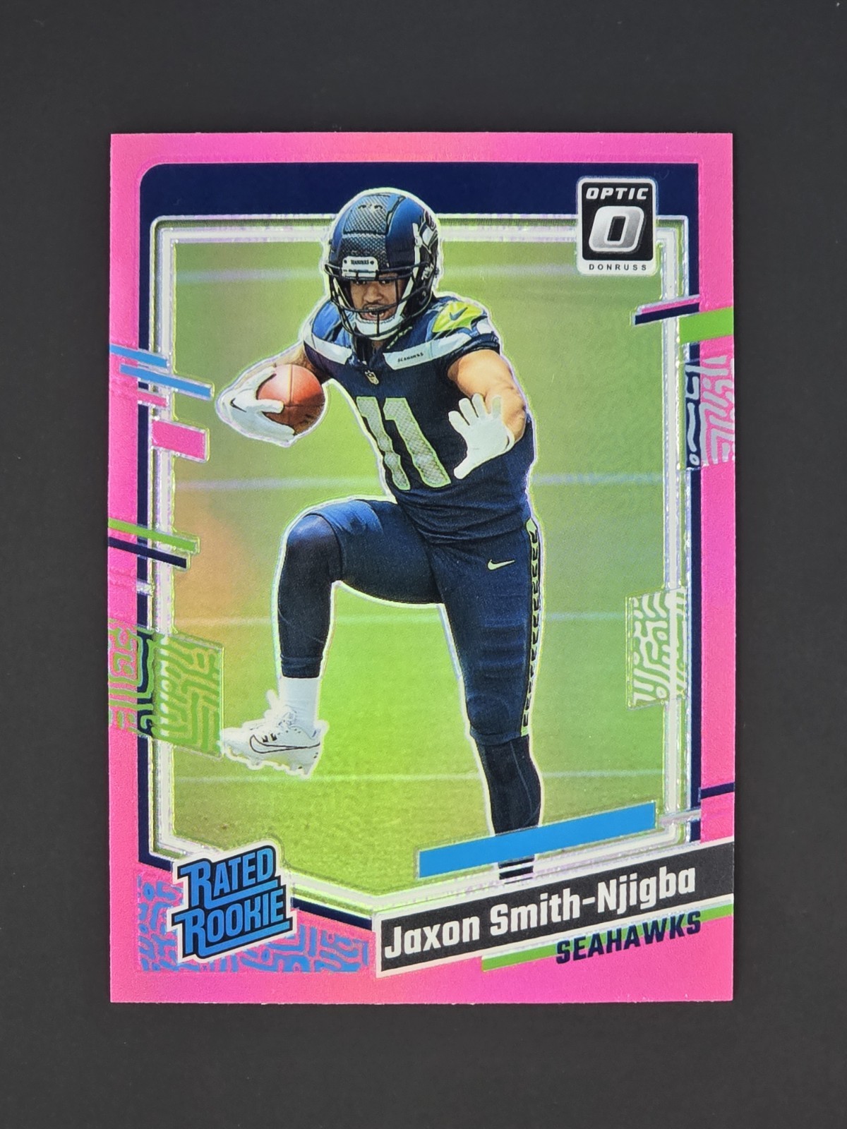2023 Panini Donruss Optic - Rated Rookie Jaxon Smith-Njigba #293 Pink Prizm (RC)