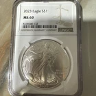 United States Mint American Eagle 2023 Silver 1 oz MS 69 NGC Certified Coin