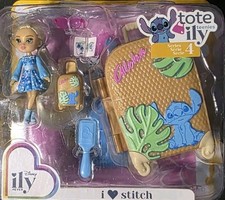 Disney ILY 4Ever Tote Teenies Series 4 I Love Stitch Mini Doll Accessories NIB