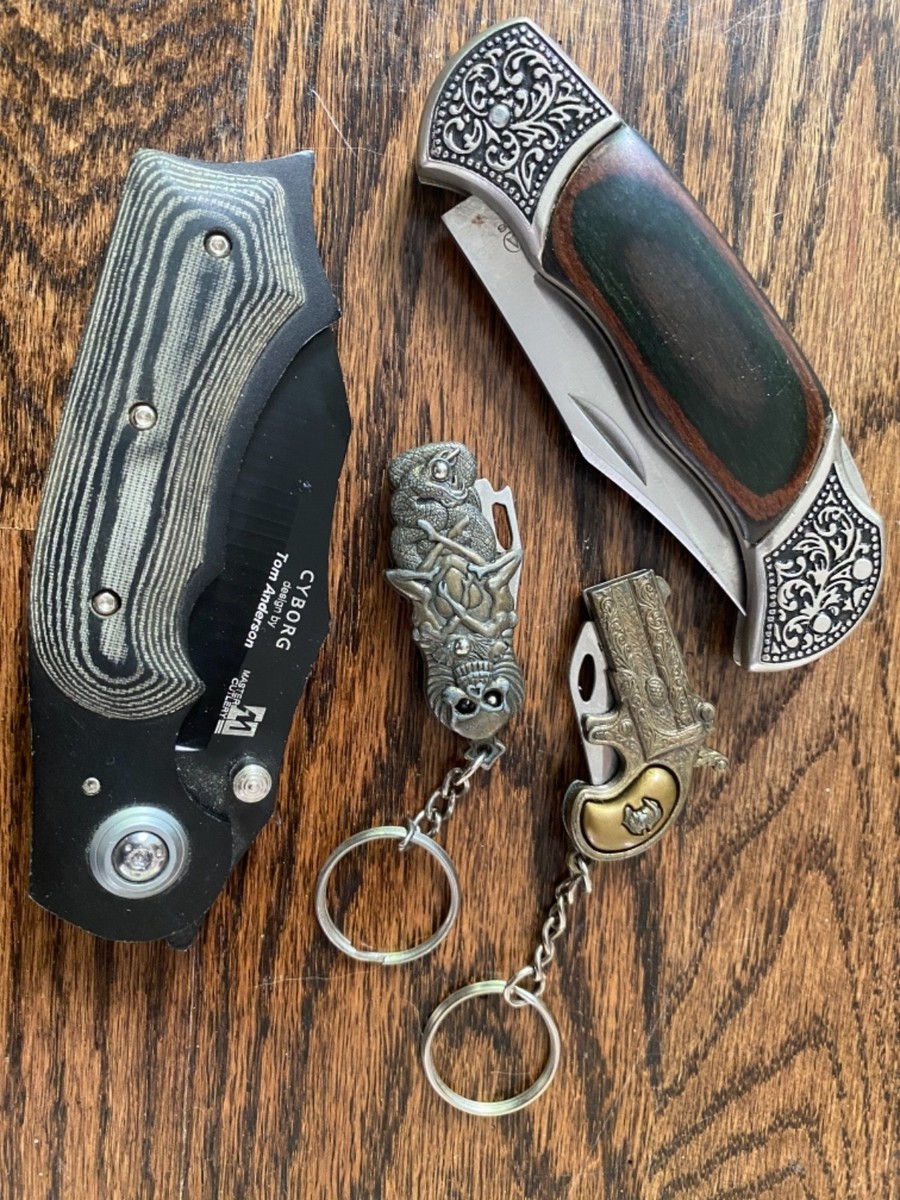 FAMILY Lock Back Folding Pocket Jack Knife Lot 4 HIS HERS TEENS