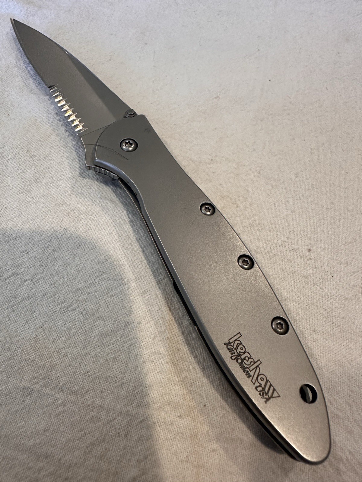 Kershaw Leek 1660SST Serrated USA Ken Onion SpeedSafe Stainl