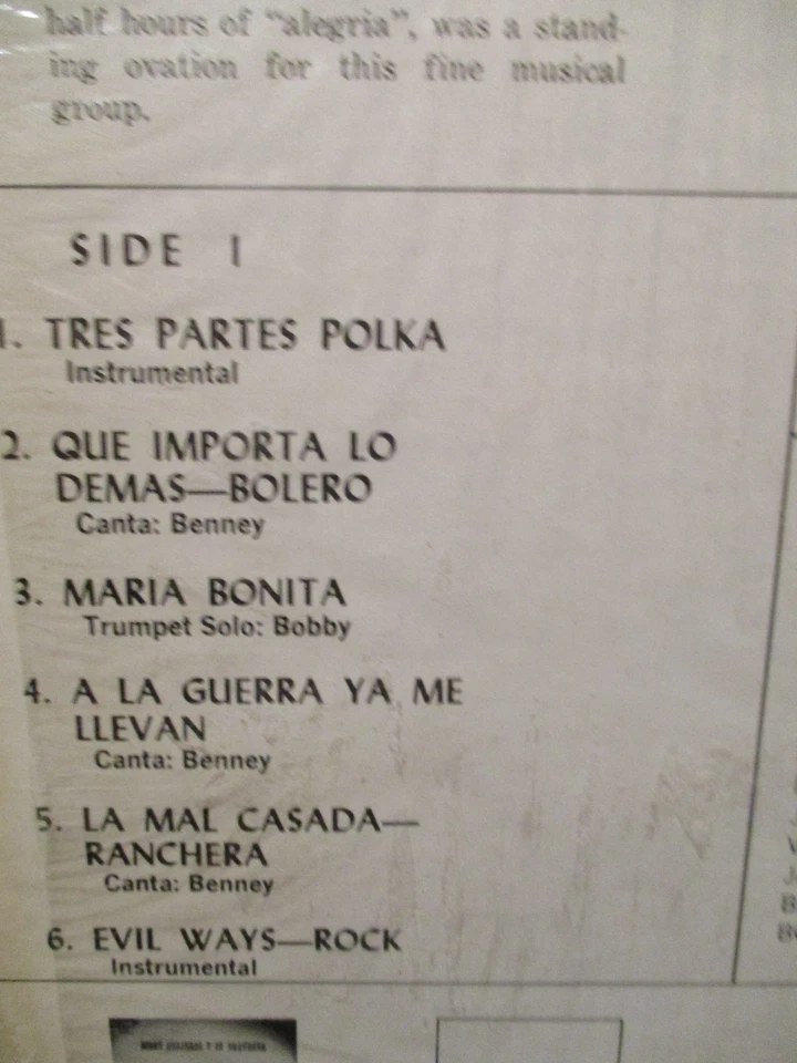 Bobby Guajardo & The Latin Breed !!, Esperanza #002, M-/VG++, 1971 Foto 4 de 4