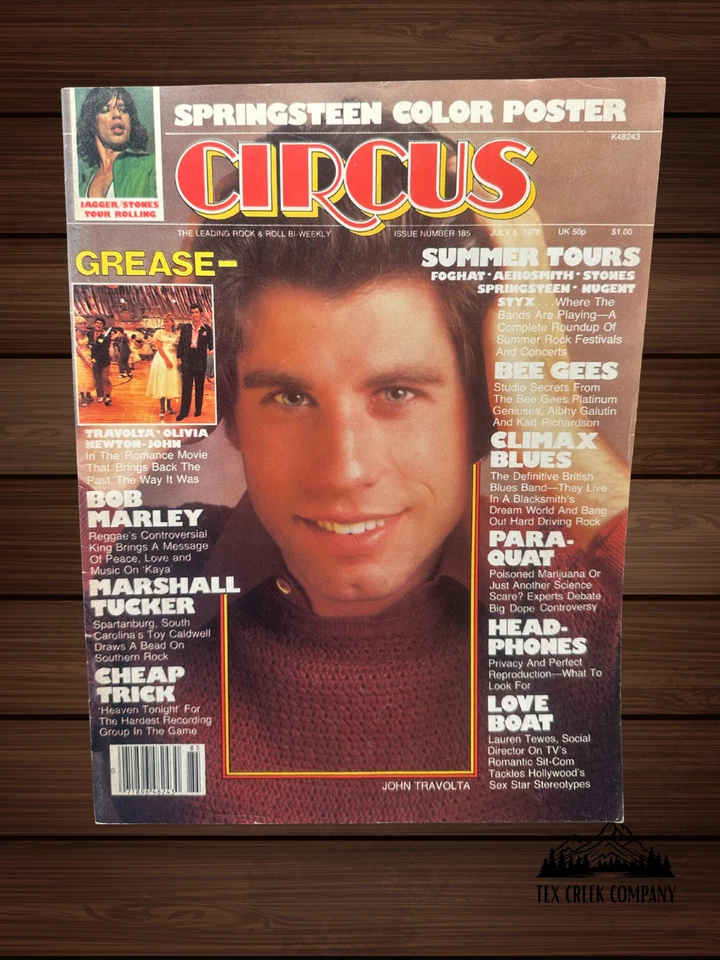 Vintage Circus Magazine lot (4) – 1978 Andy Gibb, Bee Gees, John Travolta, Marle - Image 4 of 4